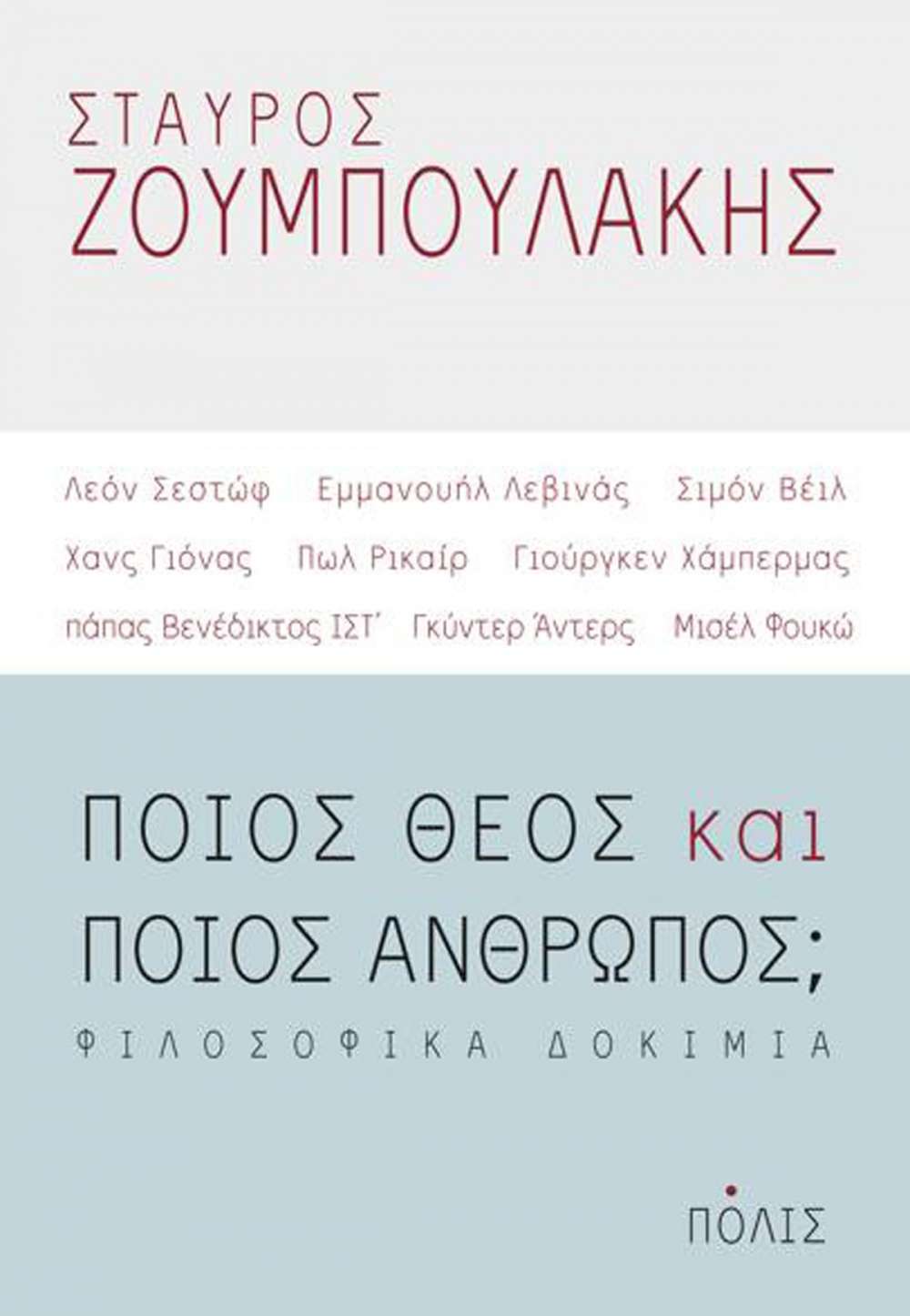 ΠΟΙΟΣ ΘΕΟΣ ΚΑΙ ΠΟΙΟΣ ΑΝΘΡΩΠΟΣ;