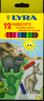 LYRA FARBSTIFTE 12 COLOURED PENCILS
