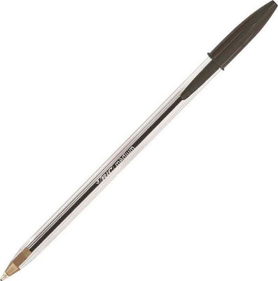 BIC ΣΤΥΛΟ BALLPOINT1.0mm ME ΜAΥΡΟ MΕΛΑΝΙ CRISTAL ORIGINAL