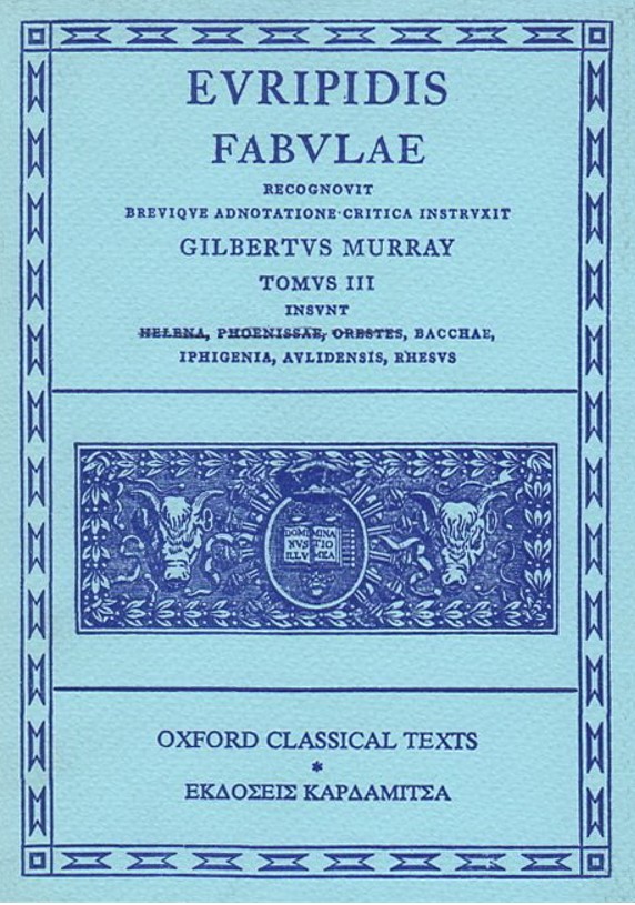 EVRIPIDIS FABVLAE TOMVS III